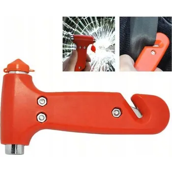 KMT STYLE Bezpečnostní kladívko do auta 3v1 - rozbití okna, přeřezání pásů