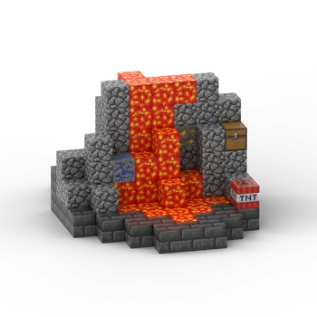 ostatní stavebnice PX Master Láva s postavičkami magnetická stavebnice