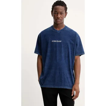 Pánské tričko Bavlněné tričko Guess Jeans M5YI11.KCTG1 námořnická modř 59X, vel. M