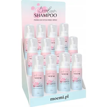 Péče o řasy a obočí Stojan na vystavení šamponů na řasy a obočí Moemi