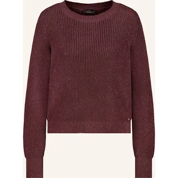 Dámský svetr Monari Dámský Svetr S Třpytivou Přízí, tmavě červená, 46