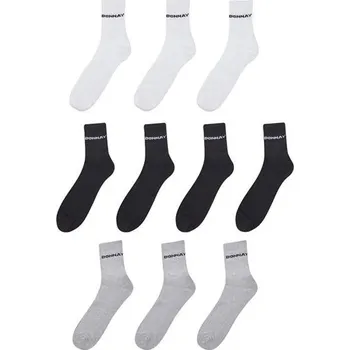 Pánské ponožky Donnay 10 ks ponožky pánské bílé, černé, šedé Velikost: EU 46+ (UK 12+)