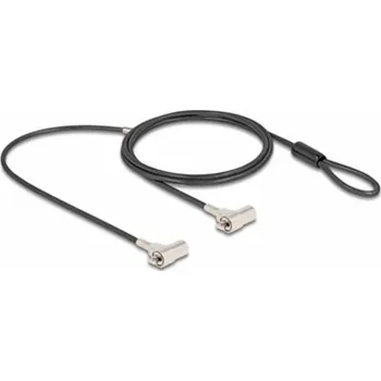 Zámek na kolo Navilock - Bezpečnostní kabelový zámek - dvojité sloty, 3 x 7 mm - černá, stříbrná - 1.8 m