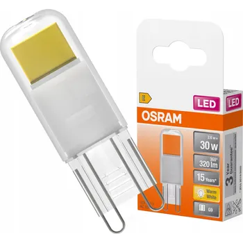 Žárovka OSRAM LED PIN žárovka z čirého skla, 2,6 W, 320 lm, teplá bílá