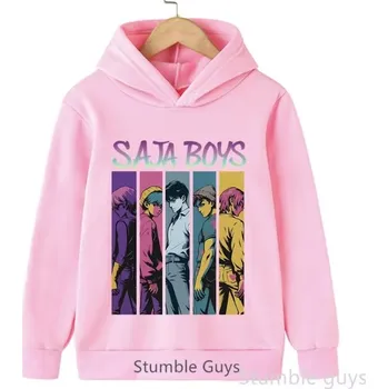 Chlapecký svetr KPop Demon Hunters (Lovkyně démonů) KPop Demon Hunters dětská mikina s potiskem Saja Boys (1) - mix barev Barva: Růžová, Velikost: 130