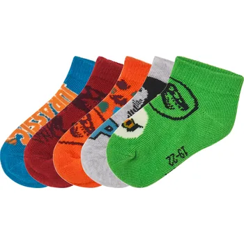 Dětské kotníkové ponožky, 5 párů (Jurský svět, 23/26)