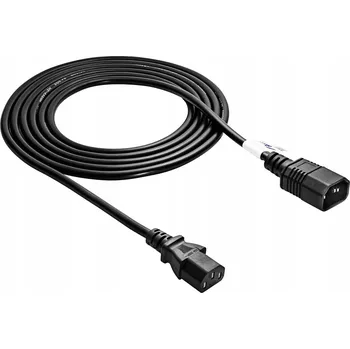 Napájecí kabel Prodlužovací napájecí kabel Akyga AK-PC-07A IEC C13-C14 230V/50Hz 3 m