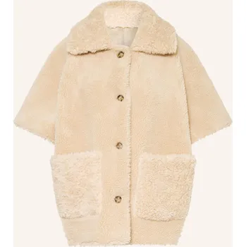 Dámský blejzr Mrs & Hugs Dámská Oboustranná Plyšová Bunda, režná / světle...