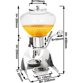 Dávkovač mýdla G.Gastro Dávkovač medu - chrom
