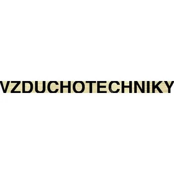 Značení Zlatý piktogram "STROJOVNA VZDUCHOTECHNIKY" s černým&nbsp;textem bez rámečku&nbsp;-