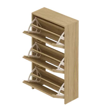 Botník Botník, dřevo, lamelová dvířka, dub sonoma, MORATIZ