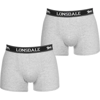 Boxerky Lonsdale boxerky 2ks šedé Velikost: L