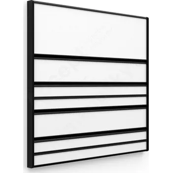 Informační tabulka Černá dveřní tabulka&nbsp;ACS&nbsp;o velikosti&nbsp;187 x 187 mm&nbsp;s&nbsp;zásuvným systémem