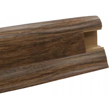 soklová lišta Lišta 2500x50x25 mm Lišta PVC obvodová SLK50 W645 Ořech