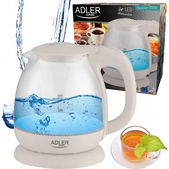 Rychlovarná konvice Rychlovarná konvice Adler Czajnik elektryczny bezprzewodowy 1L 1283C 1100 W 1 l béžová