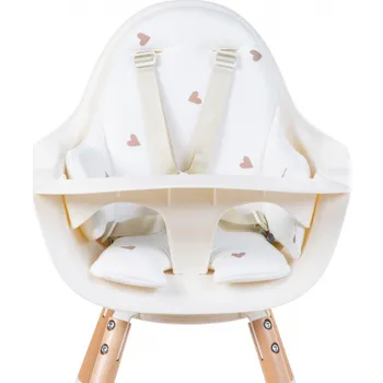 Jídelní židlička Childhome Sedací podložka do židličky Evolu Jersey Hearts
