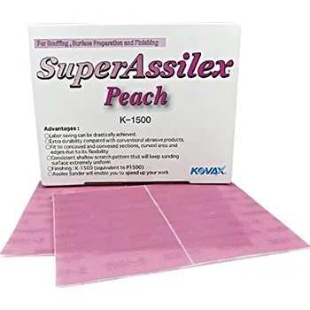 Brusný papír KOVAX Smirkový papír pro ruční broušení 72x125 mm Assilex 15 zrno K1500 2 ks