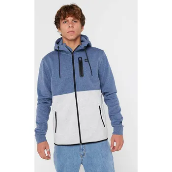 Pánská móda mikina RIP CURL Anti Series Departed Zip navy/grey velikost oblečení L