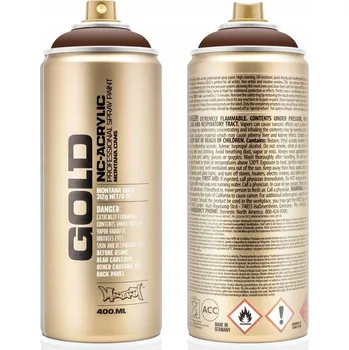 Barva ve spreji Montana GOLD akrylový lak ve spreji 400ML S-8010 Shock Brown