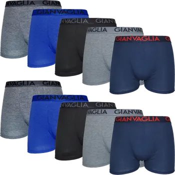 Pánské spodní prádlo Gianvanglia Gianvaglia pánské boxerky modrá sada 10ks Velikost: 3XL