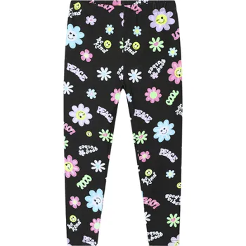 Dívčí kalhoty DÍVČÍ LEGÍNY černé Kugo SH3504N