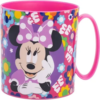 STOR Minnie Mouse velký plastový hrnek s uchem 390 ml