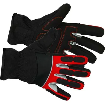 Pracovní oblečení Strend Pro Velumi High Vision pracovné rukavice textil/koža s reflexnými prvkami 11/XXL