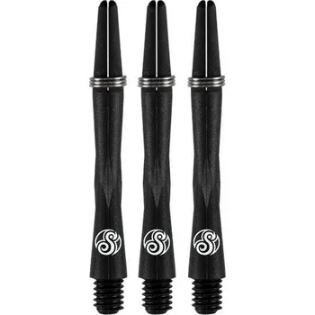 Příslušenství pro šipky Násadky na šipky Shot Tao Carbon černé, střední 37,5mm