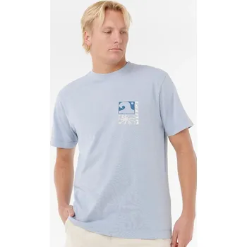 Pánská móda Tričko Rip Curl AOTS TY WILLIAMS COASTLINE TEE Spray Blue velikost XXL