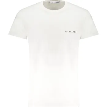 Pánské oblečení Bílé triko TRUSSARDI s krátkým rukávem Trussardi bílá 3406290