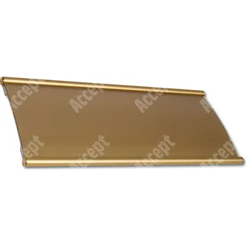 Informační tabulka Zlatá dveřní tabulka Plato 120&nbsp;o velikosti&nbsp;297 x 120 mm