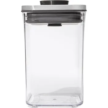 Dóza na potraviny Dóza na potraviny POP STEEL 1,0 l, malý čtverec, plast, OXO