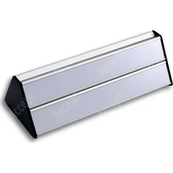 Jmenovka na stůl Stolní jmenovka ACS (zásuvný systém, 187x62mm) - stříbrná jmenovka