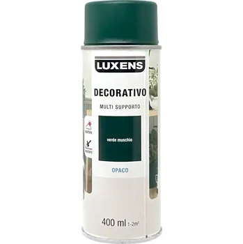 Barva ve spreji Luxens Barva Zelená RAL 6005 Saténový sprej 400 ml Polomatný