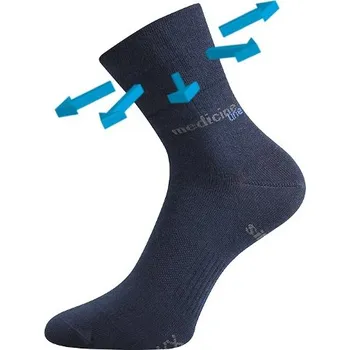 Pánské ponožky VoXX Ponožky medicinské pro oteklé nohy MISSION - 1 pár Barva: Tmavě modrá, Velikost: 43-46 (29-31cm)