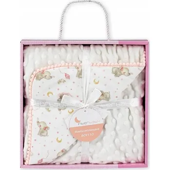 Dětská deka Dětská deka Interbaby 100 x 100 cm béžová se zvířátky