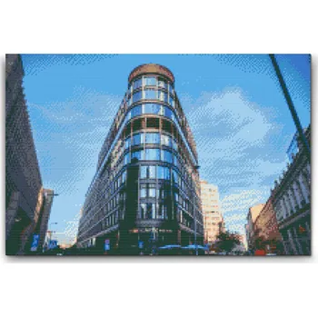 Diamantové malování Diamantové malování - Green Cafe – Polsko Velikost: 40x60cm, Rámování: Pouze srolované plátno, Diamanty: Kulaté