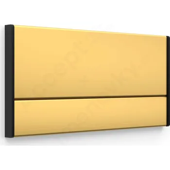 Informační tabulka Zlatá&nbsp;dveřní tabulka&nbsp;ACS&nbsp;o velikosti&nbsp;187 x 93 mm&nbsp;s&nbsp;nezásuvným systémem