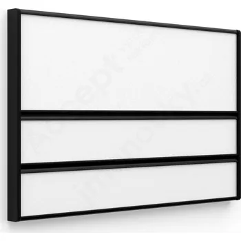 Informační tabulka Černá dveřní tabulka&nbsp;ACS&nbsp;o velikosti&nbsp;187 x 125 mm&nbsp;s&nbsp;zásuvným systémem