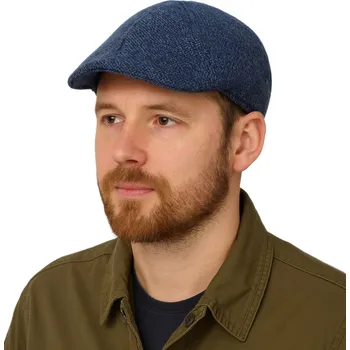 Čepice Fiebig - Headwear since 1903 6-dílná bekovka modrá 57 cm