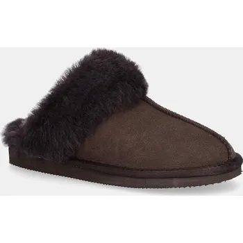 Dámské pantofle Semišové papuče Answear.LAB AW25.10 hnědá 88X, EUR 36