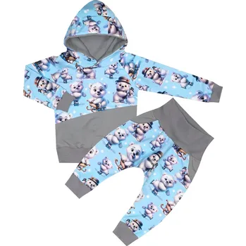 Tepláková souprava - Medvídci zima (kapuca) Velikost: 110