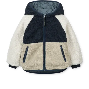 Chlapecká bunda Liewood Oboustranná bunda Jackson Whale blue multi mix Velikost oblečení: 92