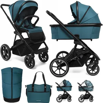 Kočárek Bebetto MUUVO Kočárek kombinovaný Slick 2.0 set 2v1 Tropical 2025 Barva: zelená