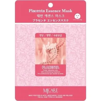 Pleťová maska MJ Care Maska bavlněná pletová Placenta 23g
