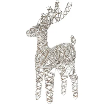 Vánoční dekorace Vánoční LED sob Greyse 50 cm šedá