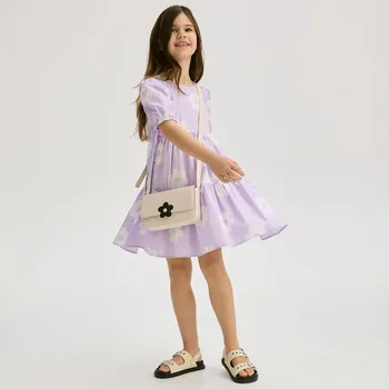 Dívčí šaty Reserved - Šaty se vzorem - levandulová - 900EG-04X - 900EG-04X-134