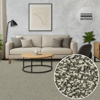 Koberec Metrážový koberec Breno SYMBIO 94 Označení šíře role: 4 m