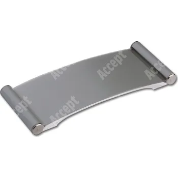 Informační tabulka Stříbrná dveřní tabulka Plato 120 o velikosti&nbsp;50 x 120 mm