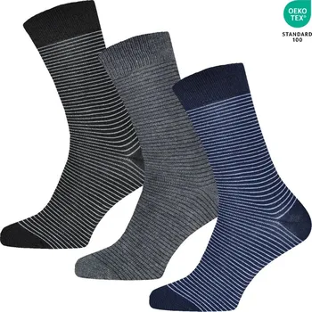 Pánské ponožky Gianvanglia Gianvaglia pruhované ponožky 3ks Velikost: EU 43-46 (UK 9-12)